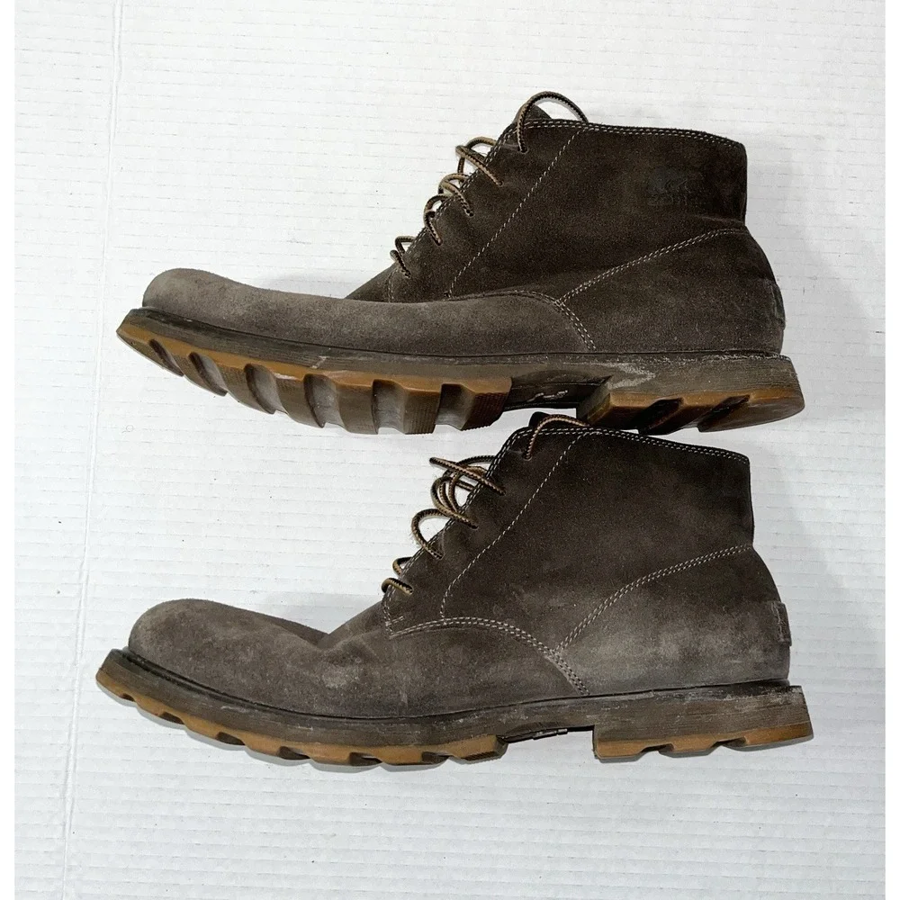 Sorel Madson Chukka Boot‎ Men's 10 Brown Suede Lace Up Professional Waterproof